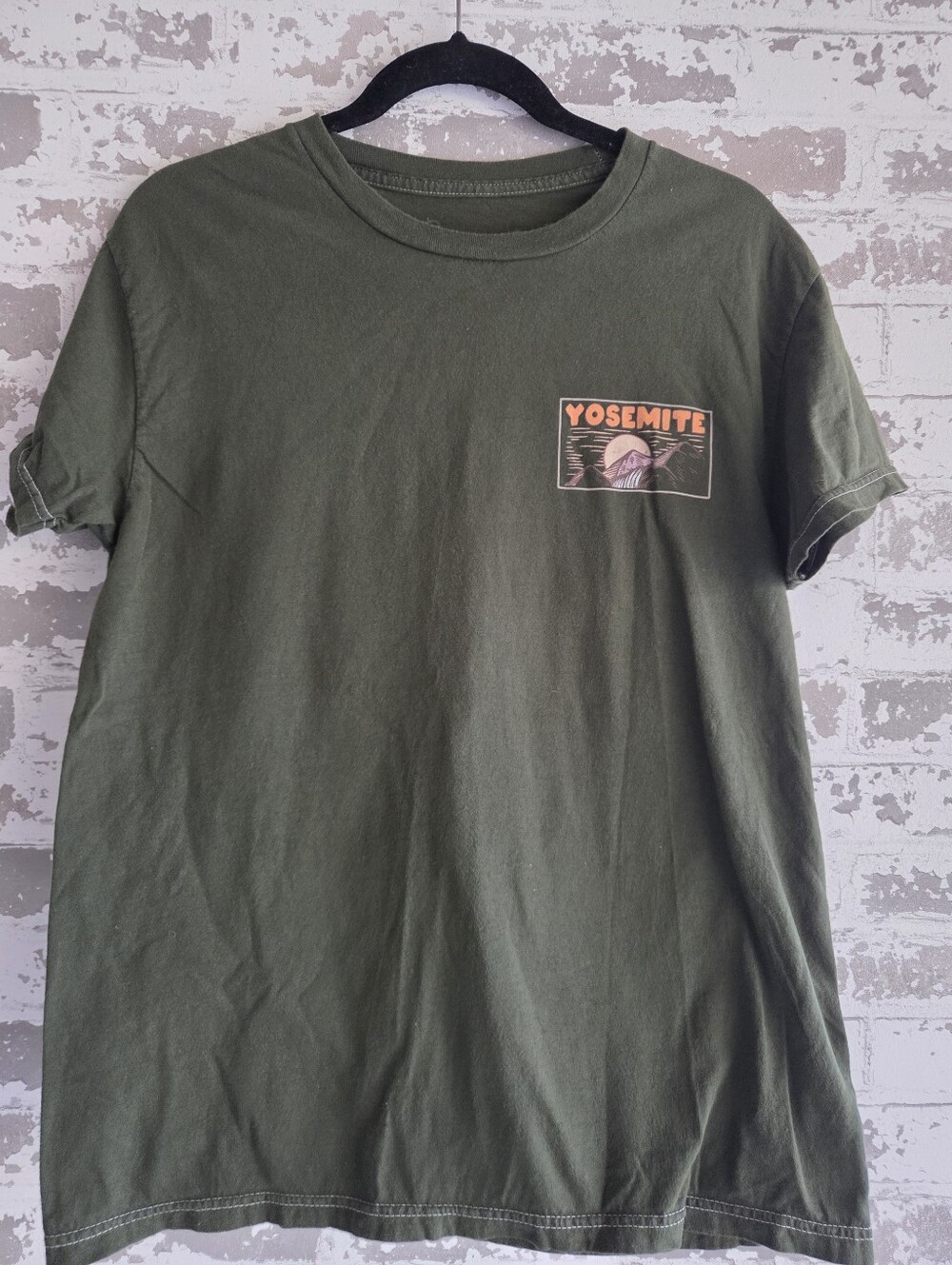 Bowery Supply Co. Yosemite National Park Graphic T-Shirt Olive Green M